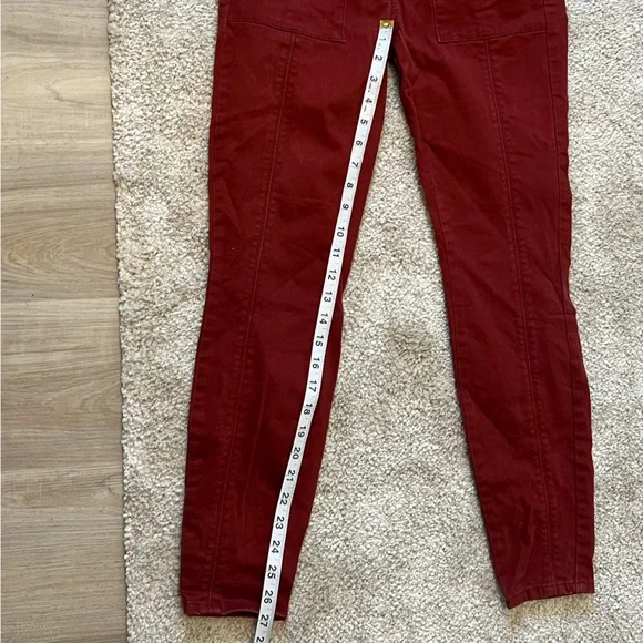 Anthropologie Maroon Cargo Skinny Jeans - Picture 10 of 12
